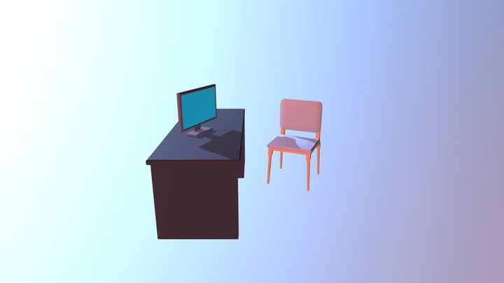 Furniture Edit Poly 3D Model