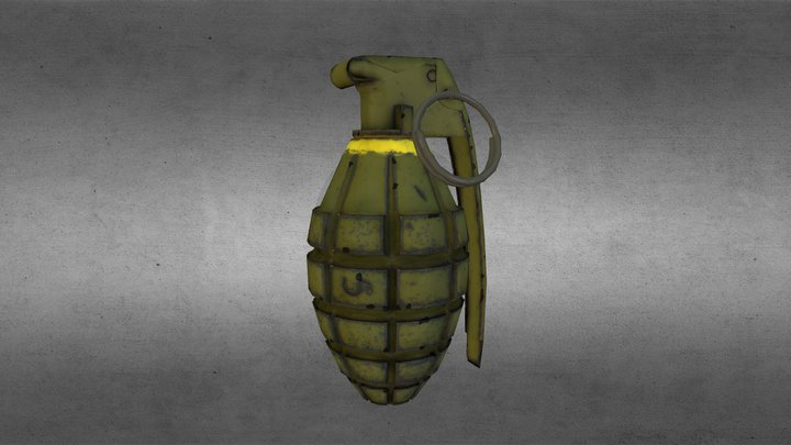 Mk2_Pineapple_Grenade 3D Model