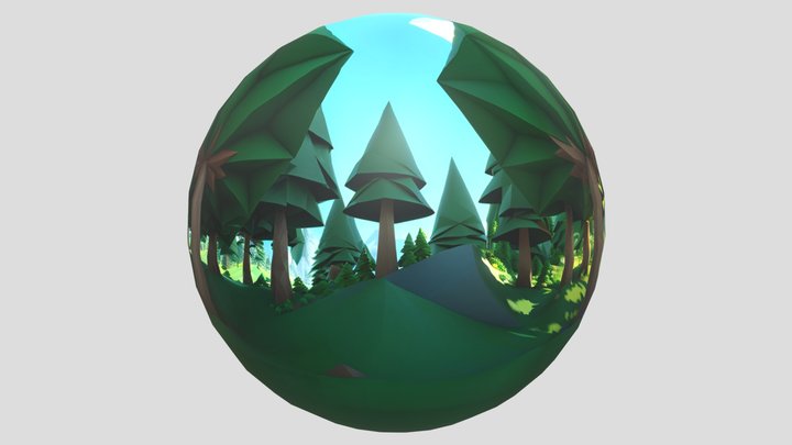 Myblox - Forest Skybox - Low Polygon 3D Model