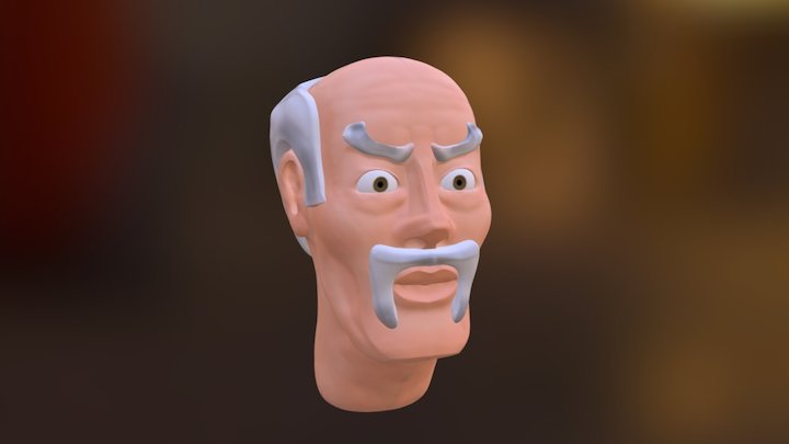 A Old Guy's Head 3D Model