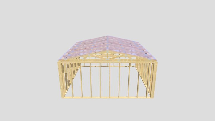 Cierzniak_garaż_dwuspadowy 3D Model