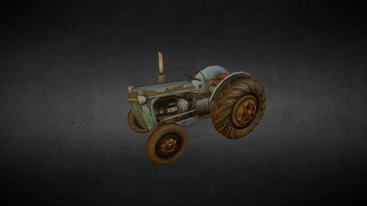 HarvestingTractor 3D Model