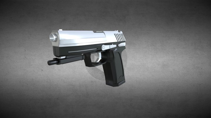[FREE] USP .45 TACTICAL - Imitation 3D Model
