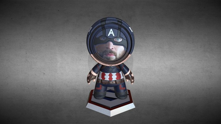 Captain America MeetMat 3D Model