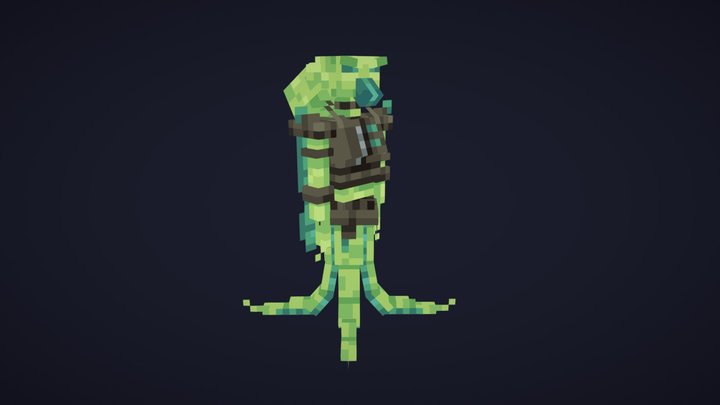 Sci-Fi Octopus Alien 3D Model