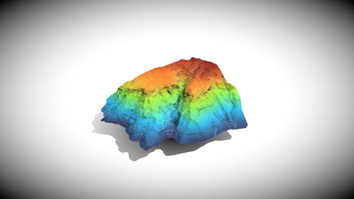 Modelo de elevación terreno Fam. Maegli 3D Model
