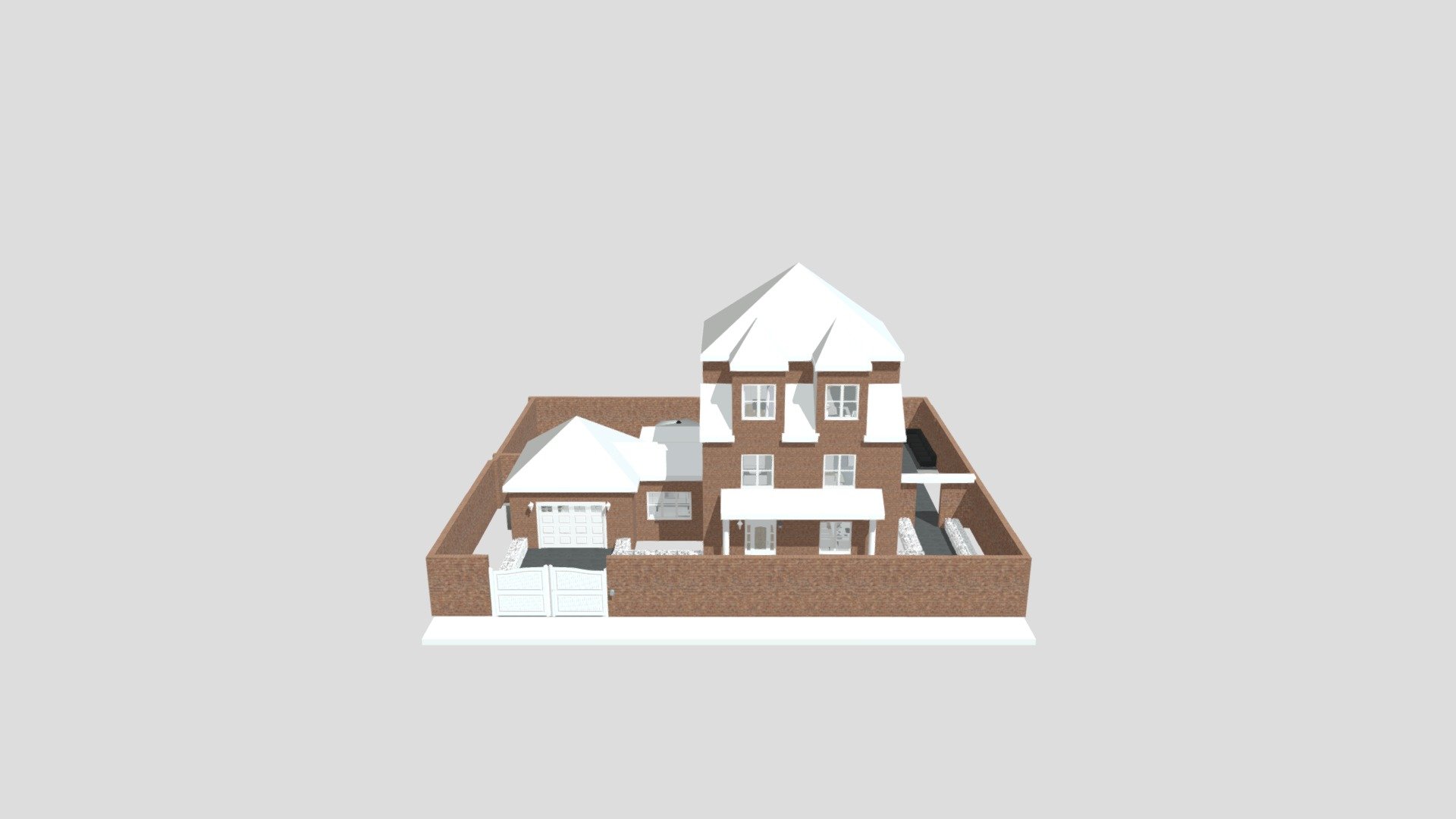American house — Sketchfab embed 3D viewer
