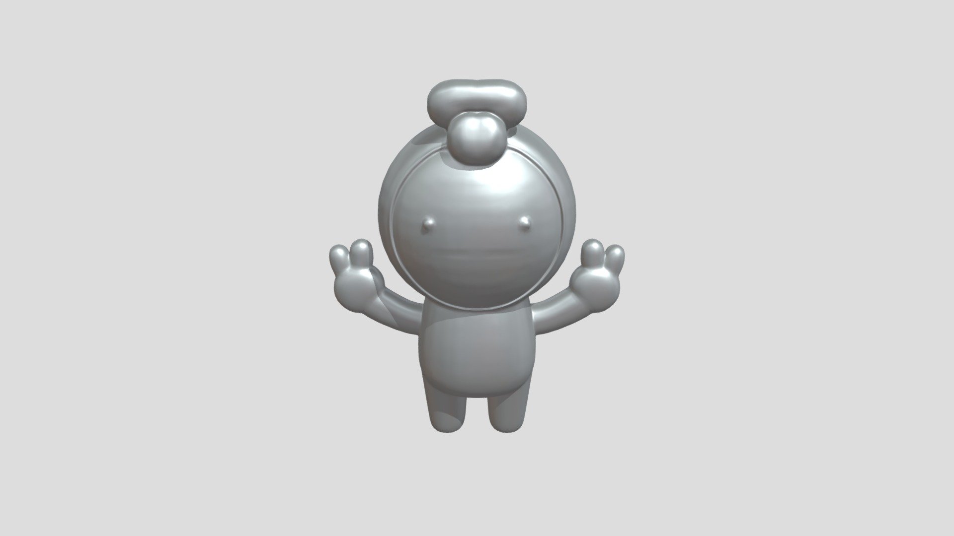 A cartoon-styled smiling figure - 3D model by esteban-88 [64f606b ...