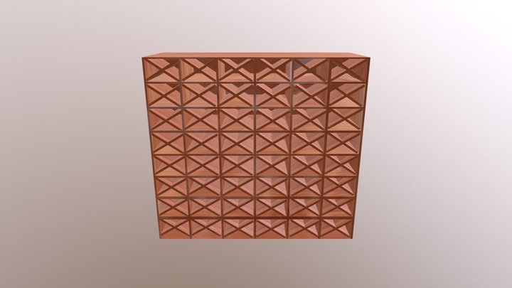 Wine Shelf 3D Model