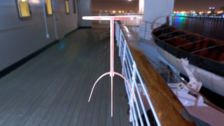 Glass Table 3D Model