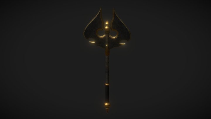 Fantasy Axe 3D Model
