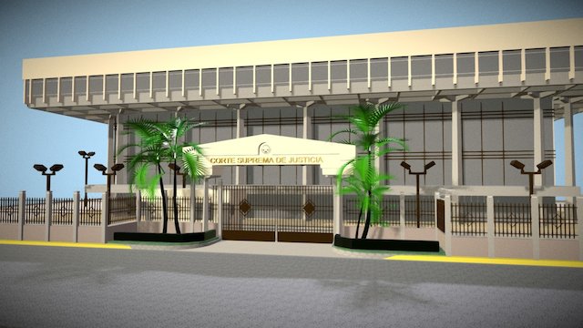 Palacio Judicial CSJ - El Salvador 3D Model