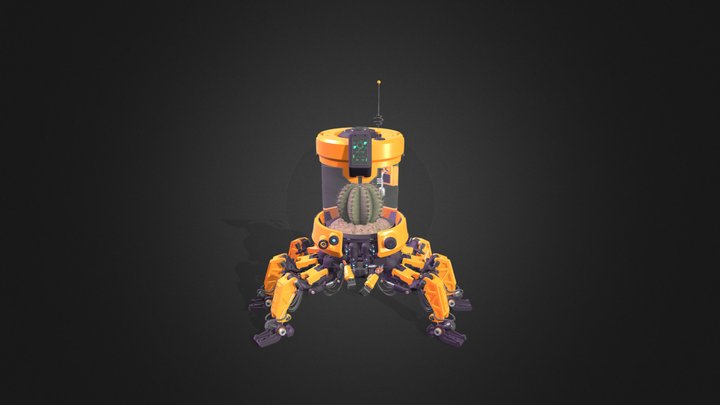 Crab Bot 3D Model