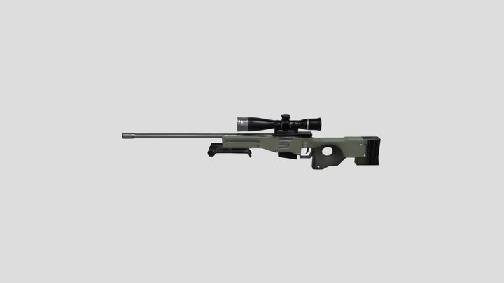 (AWM)sniper rifle model 3D Model