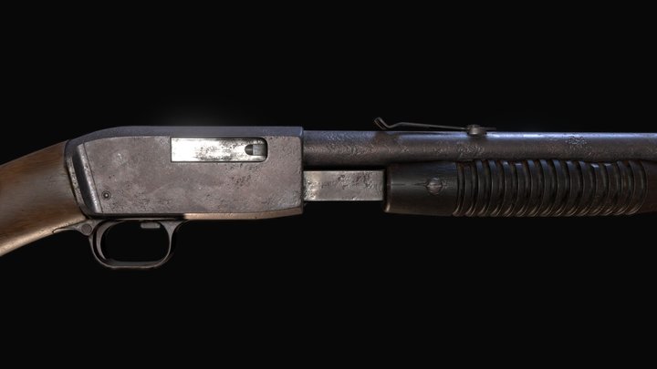 FN Browning Trombone 22 lr 3D Model