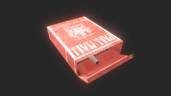 Cigarette Box 3D Model