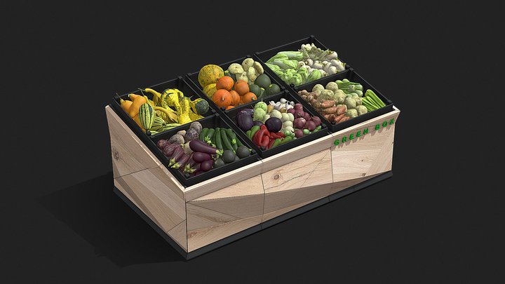 Vegetable Rack 3D Model