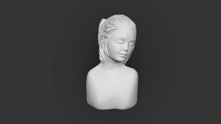 Scanned sculpture - Girl25 3D Model