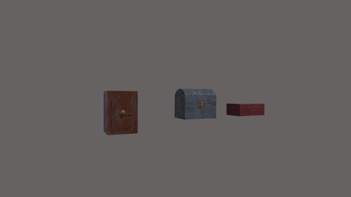 Old boxes 3D Model