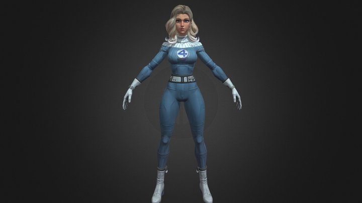 Invisible Woman MCU 3D Model