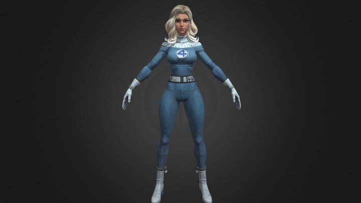Invisible Woman MCU 3D Model