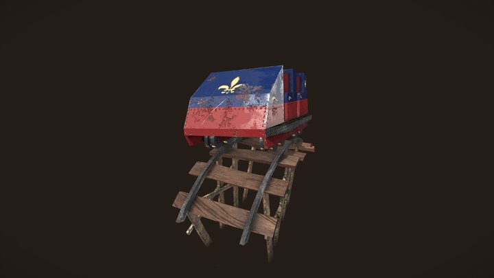Roller Coaster Wagon Porteño 3D Model