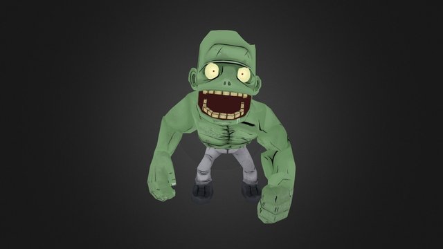 Strong Zombie 3D Model