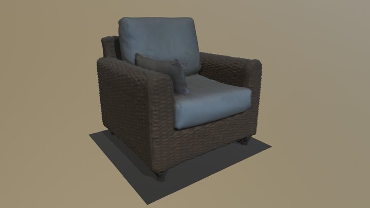 Wicker Chair 3D Model