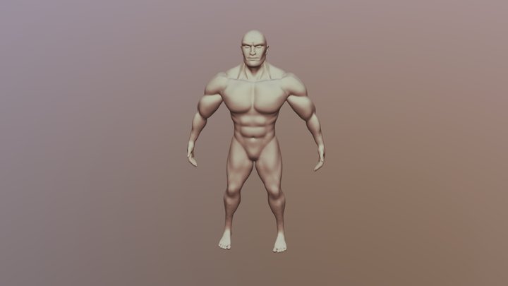 Muscleman 3D Model