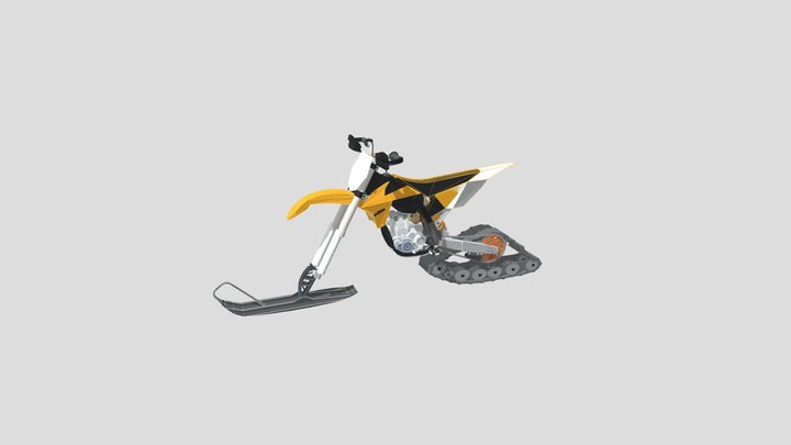 SnowBike (KTM 350 SX) 3D Model