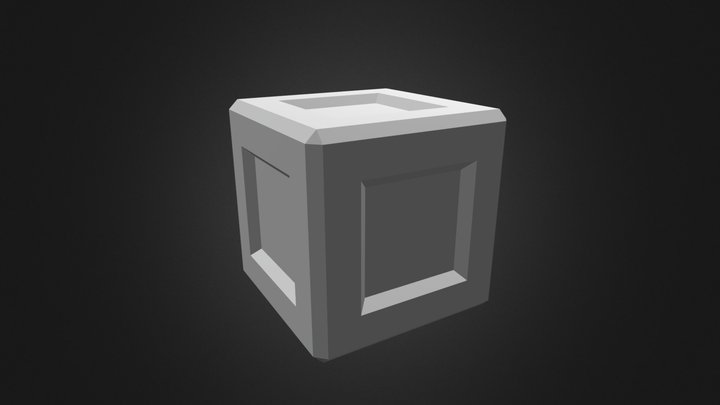 Unity Space Shooter Power-Up Box Base 3D Model