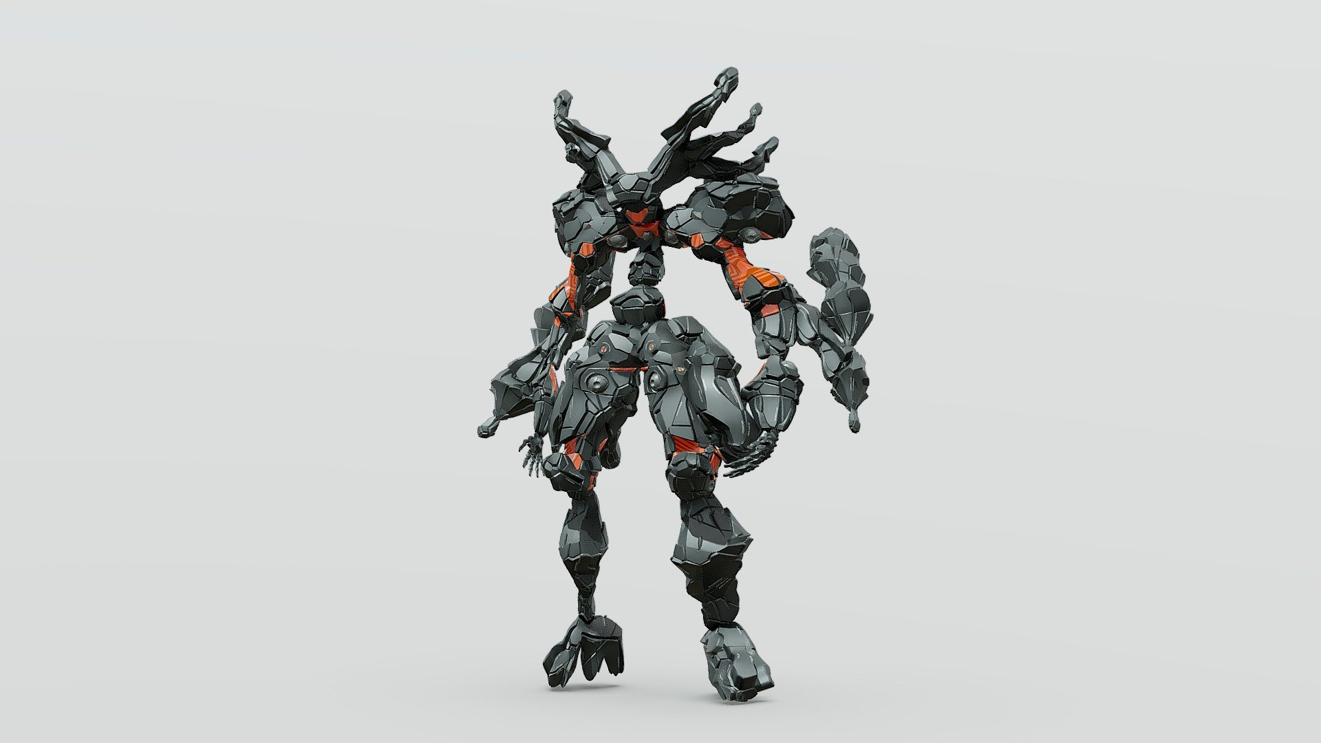 Procedural Hard Surface Modeling Test 24.001 3D model by asaito