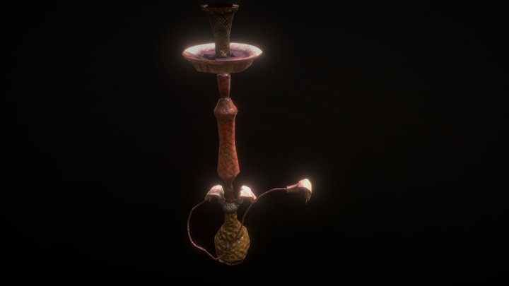 Snake Hookah 3D Model