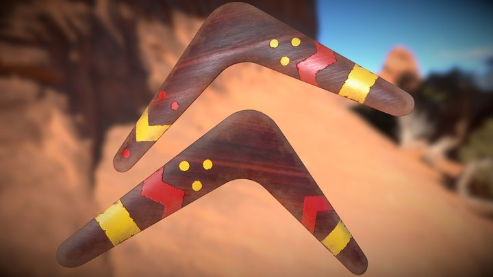 Ty the Tasmanian Tiger's Boomerang "Ironbark" 3D Model