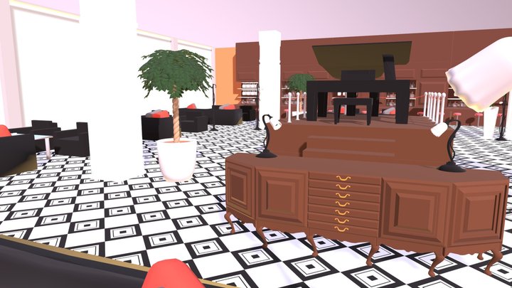 Lounge bar 3D Model