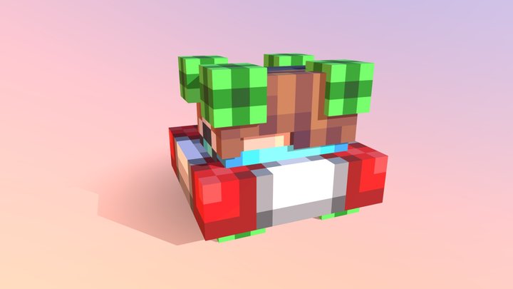 Лололошка Голова 3D Model