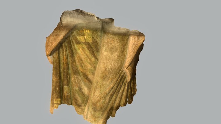 Macrofotogrametría Brocado baja policromía 3D Model