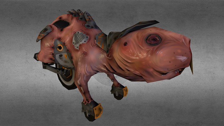 Naked Mole Rat 3D Model