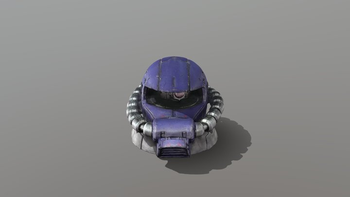 Zaku head from Gundam - 3D Scan 3D Model