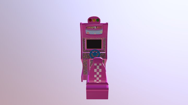 Sugar Rush Arcade Machine 3D Model