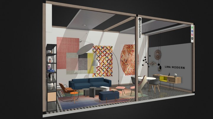 FS STAND C61 C63 LIMA MODERN 3D Model