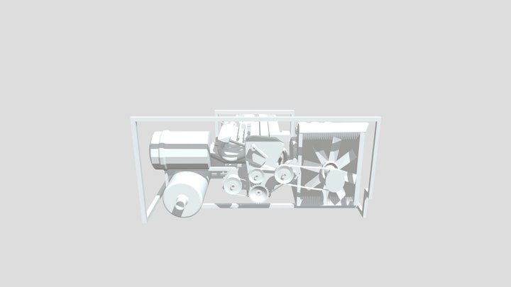 Máy xe 3D Model