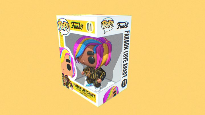 FARAON  LOVE SHADY FUNKO POP 3D Model