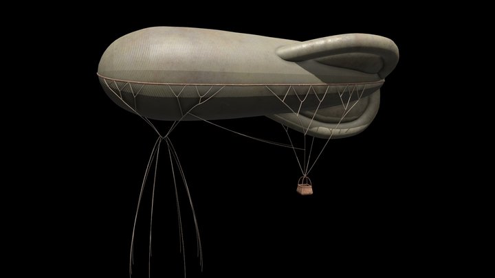 Caquot Observation Balloon 3D Model