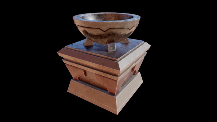 Stone brazier 3D Model
