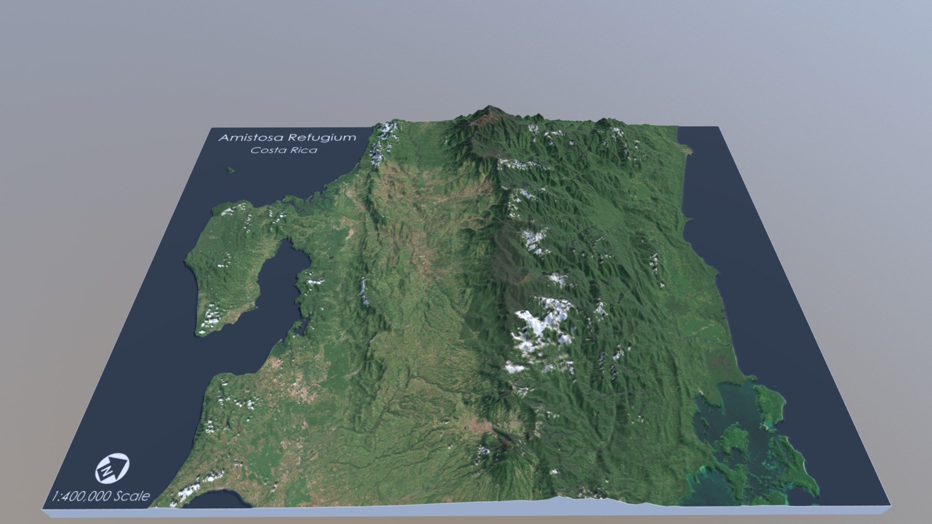 Costa Rica Map (1:400,000 Scale) - 3D model by smartmAPPS [6507884] - Sketchfab