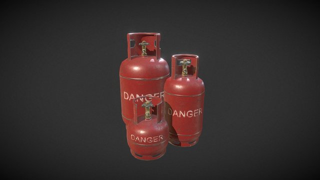 Gas Bottle For Sketchhub 3D Model