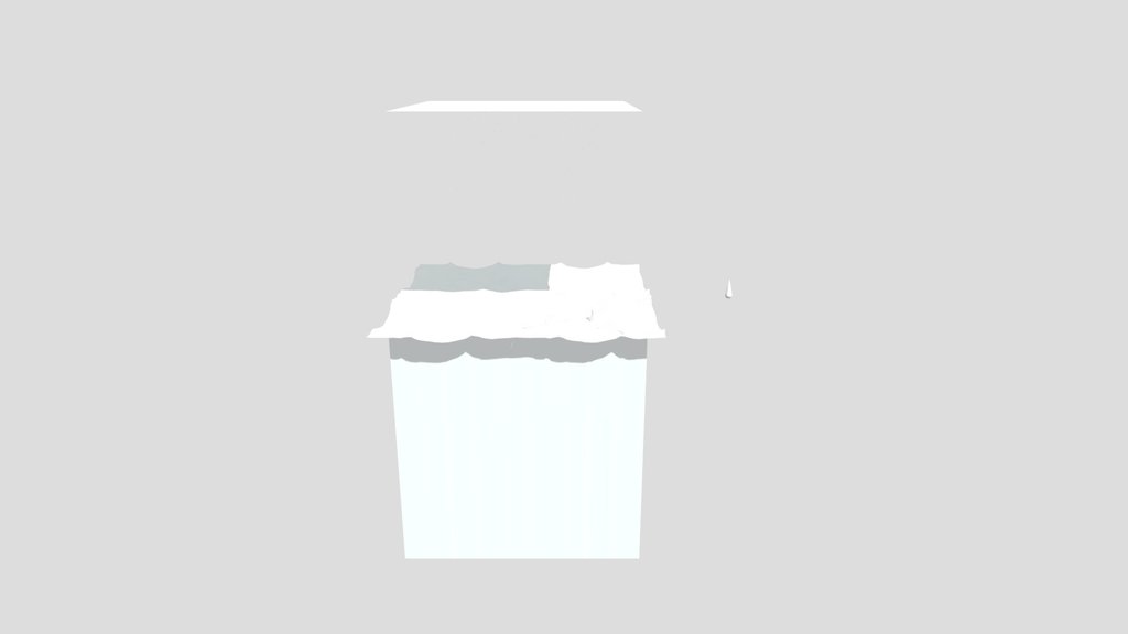 Ocean model with waves and rain - animated