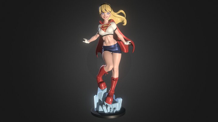 Supergirl 3D Model