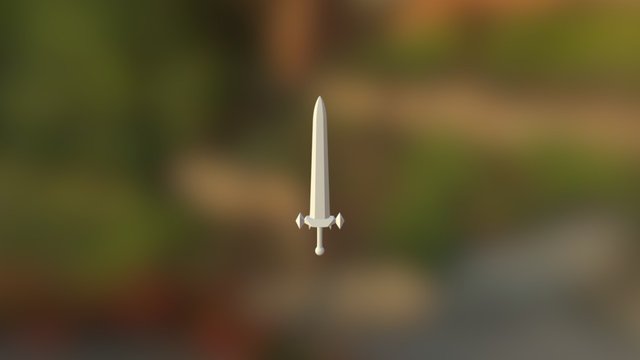 Beginner Low-Poly Sword 3D Model